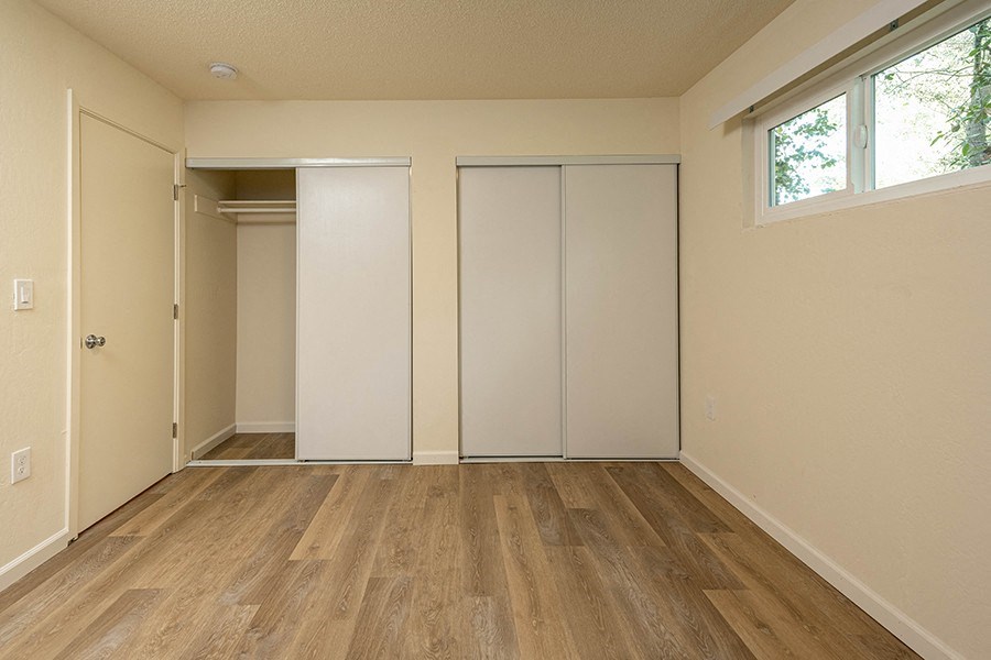 Bedroom with closet