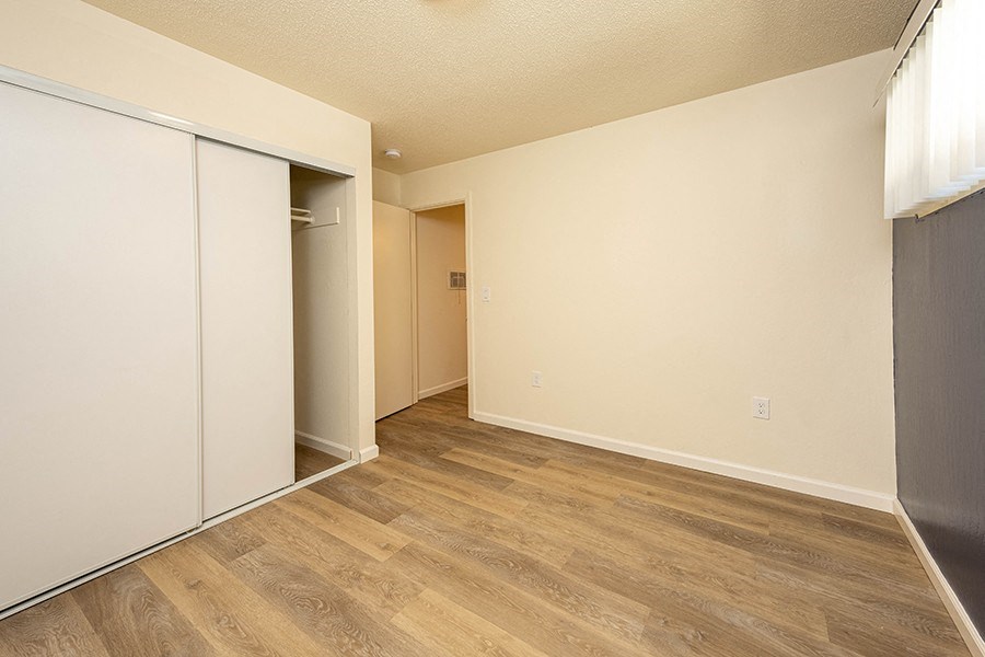 Bedroom with closet
