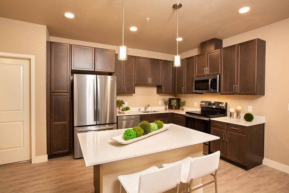 kitchen with island at ALLURE AT 2920, Modesto, CA