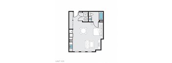 a floor plan of a small apartment