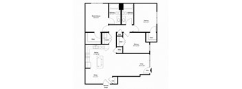 Three bedroom floor plan l Avia at the Lakes in Oklahoma City OK