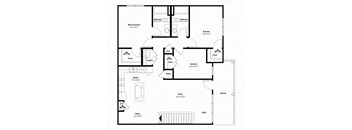 Three bedroom floor plan l Avia at the Lakes in Oklahoma City OK