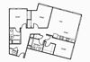 Three bedroom floor plan 1350 square feet