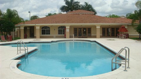 Resort style pool at Monterey Pointe, Homestead, Florida