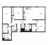 three bedroom floor plan l Orion Apartments in Oakland