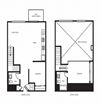 two bedroom floor plan l Orion Apartments in Oakland