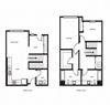 three bedroom floor plan l Orion Apartments in Oakland