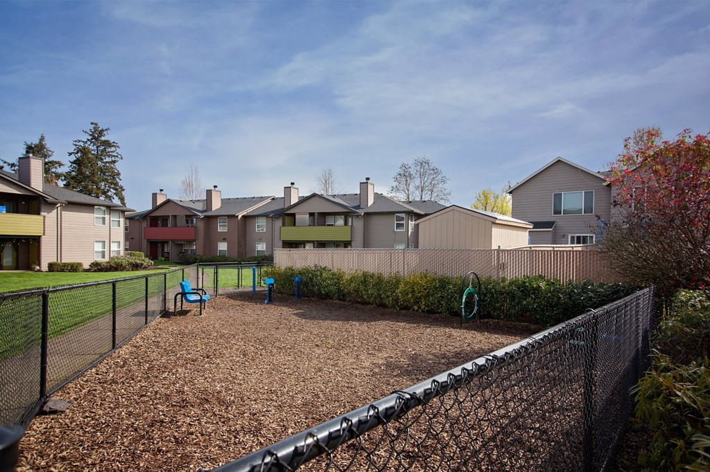 Pet area at TOWNSHIP Apartments, CANBY, Oregon