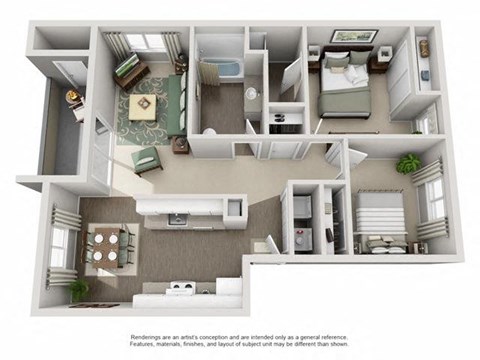 2 bed 2 bath at TOWNSHIP Apartments, Oregon