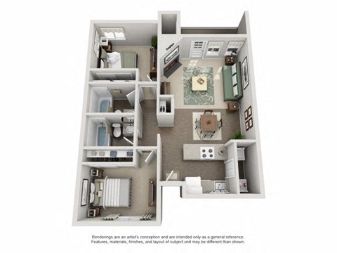 2 bed 2 bath B at TOWNSHIP Apartments, Oregon 97013