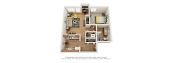 Charles Court Floor Plan at Fairview Village Apartments, Fairview