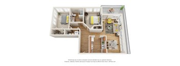Fairview PKWY Floor Plan at Fairview Village Apartments, Oregon