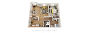 Gilsan Street Floor Plan at Fairview Village Apartments, Fairview, 97024