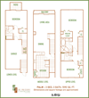 Preserve at Boynton Beach townhome 2D floor plan