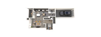 1 bed 1 bath B at THE GALLERYAPARTMENT HOMES, Las Vegas, NV