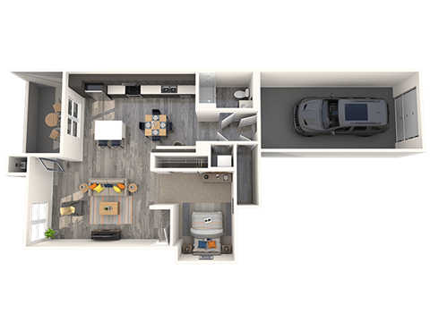 1 bed 1 bath B at THE GALLERYAPARTMENT HOMES, Las Vegas, NV