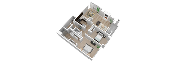 Two bedroom Floor Plan l Park Place Apartments in Reno, NV