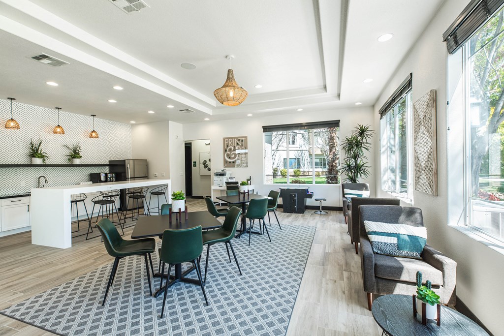 Clubhouse interior at THE PARKSIDE VILLAS APARTMENT HOMES, Las Vegas, NV, 89123