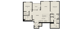 Realm 2D 2 bedroom layout