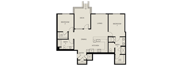 Realm 2D 2 bedroom layout