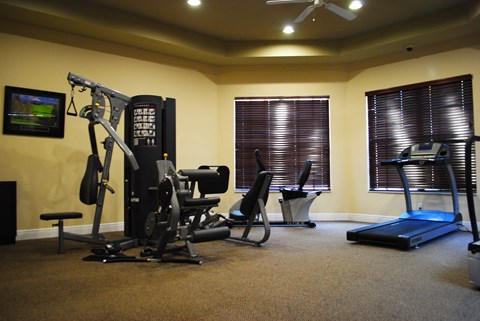Portofino Apartments fitness center at Portofino, Florida