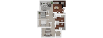 a floor plan of a 1 bedroom apartment at the biltmore apartments in dallas,