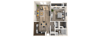 1 bed 1 bath at THE SOLANA APARTMENT HOMES, Las Vegas