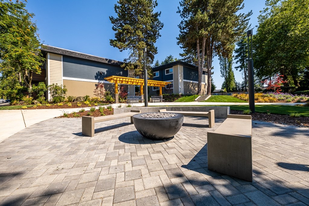 Renton Sage outside fire pit