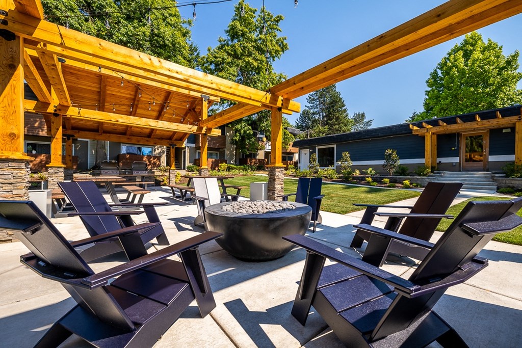 Renton Sage outside fire pit