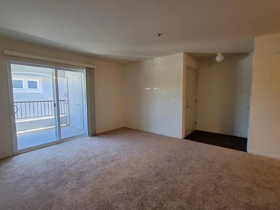 Living area with balcony pace