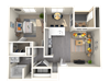 One bedroom Floor Plan