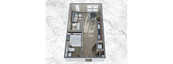 Studio 506 square feet