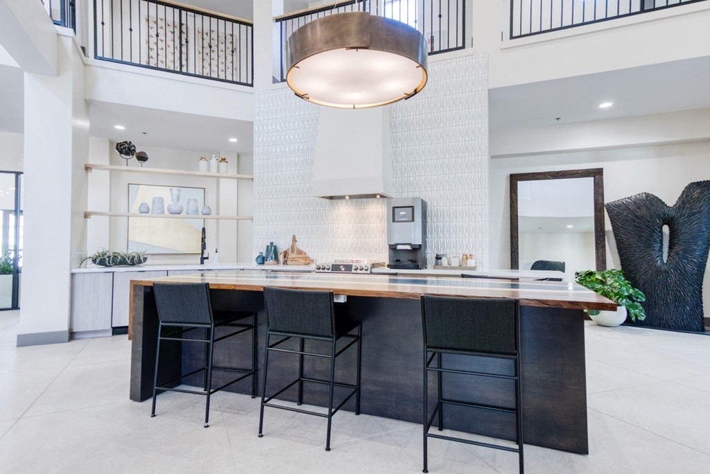 Double R resident lounge with work space