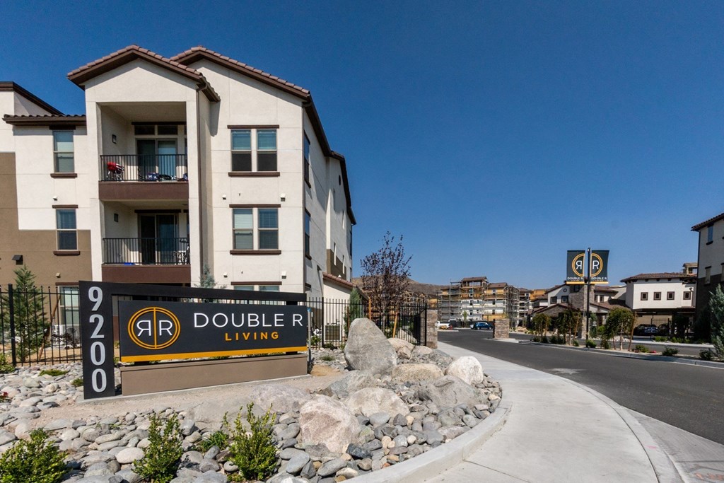 Double R community exterior entrance with signage