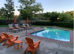 Pool with lounge chairs