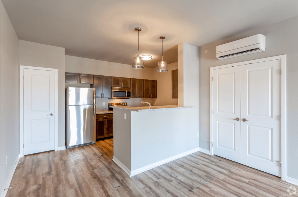 image of the walkway into the kitchen for the 3x2 floor plan