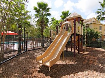 San Marco outside playground for resident use at San Marco Apartments, Ormond Beach, FL, 32174