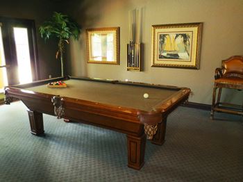 San Marco game room with pool table