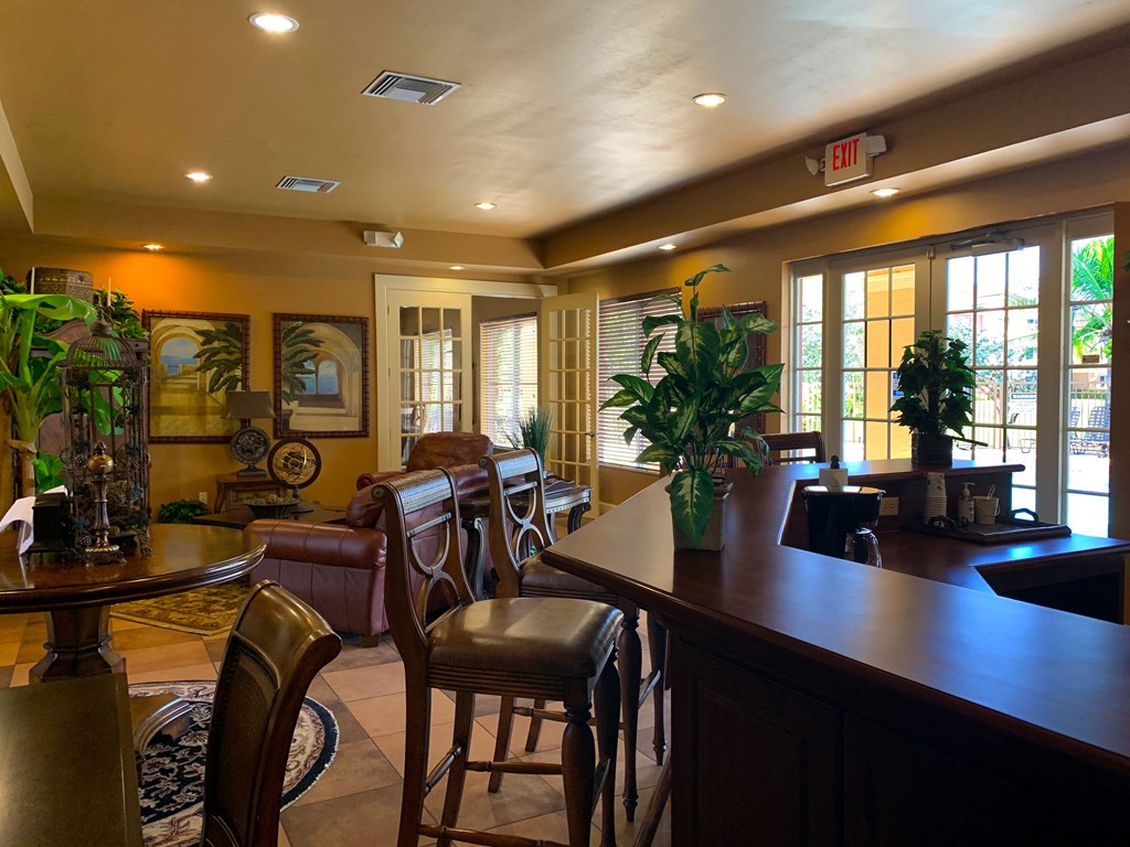 lounge with seating at Sanctuary Cove, North Lauderdale