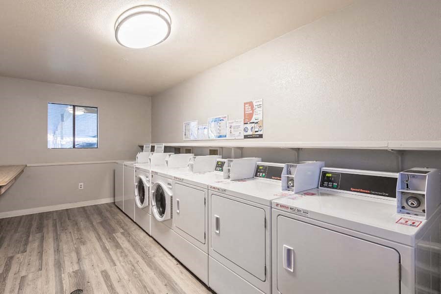 Laundry facility with washers and dryers