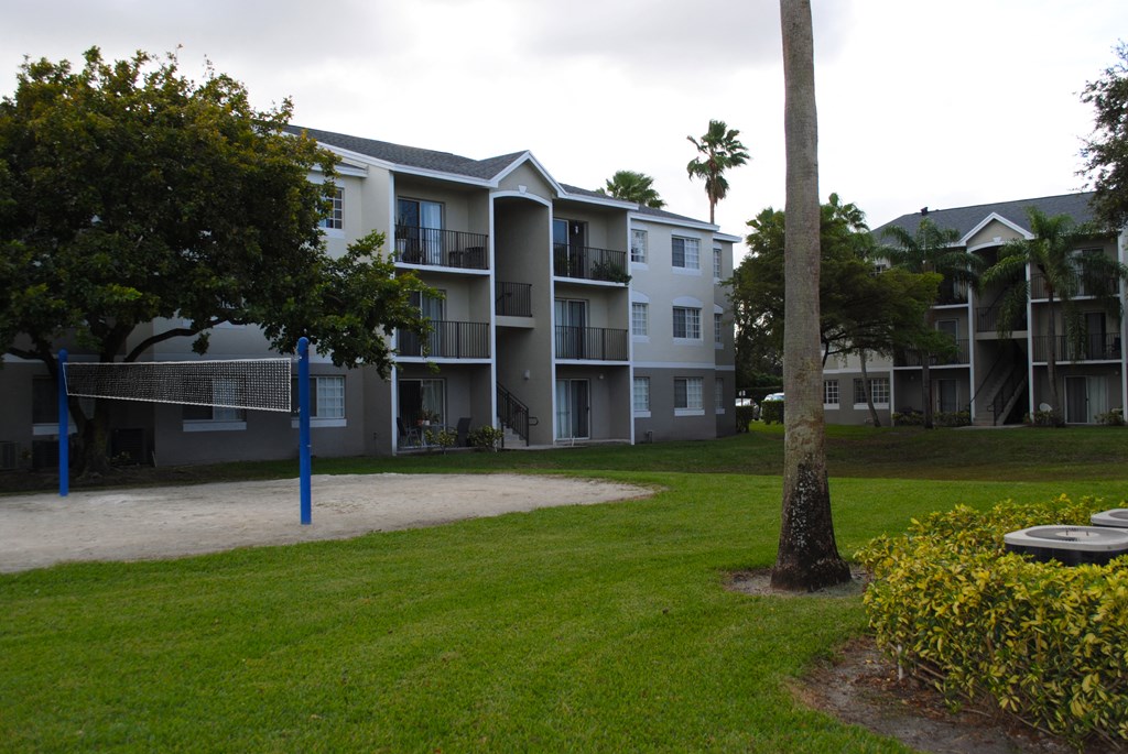 Siesta Pointe outdoor volley ball area at Siesta Pointe, Hialeah, Florida