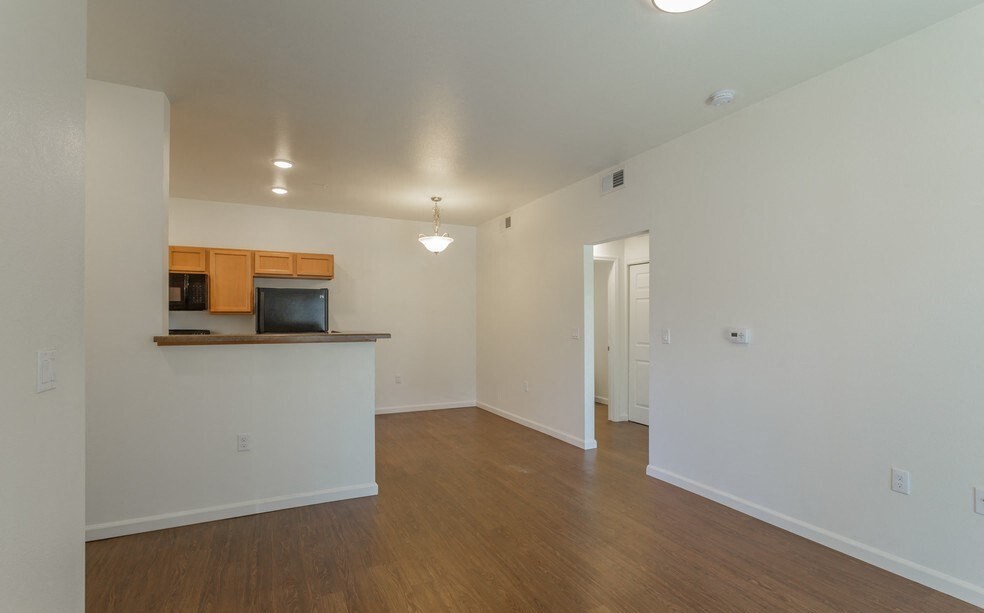 Kitchen and living room