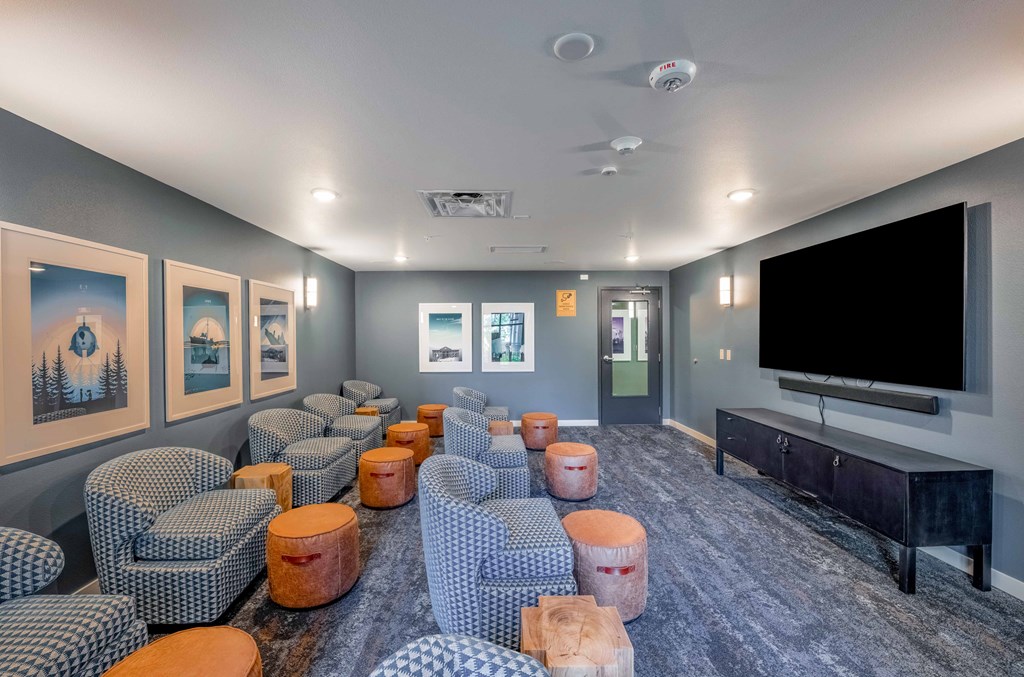 Social Lounge With TV at STATION BY VINTAGE, COVINGTON, WA 98042