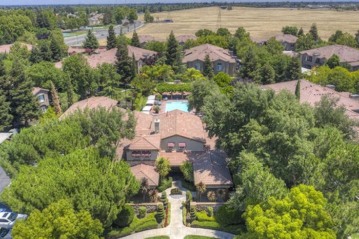 Aerial Property Entrance | Stonelake Apartments in Elk Grove, California