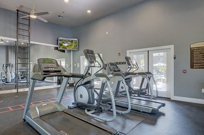 Fitness Center Cardio Area | Stonelake Apartments in Elk Grove, California