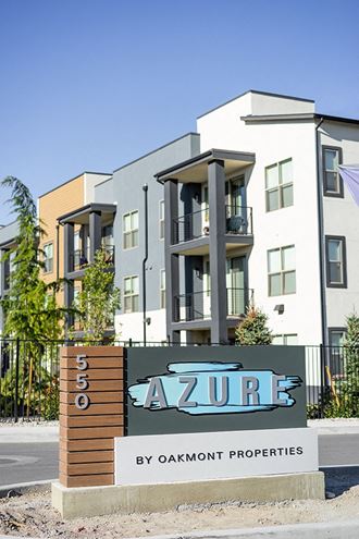 Azure Apartments in Sparks NV exterior signage from the street