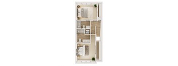 Townhome level three bedrooms