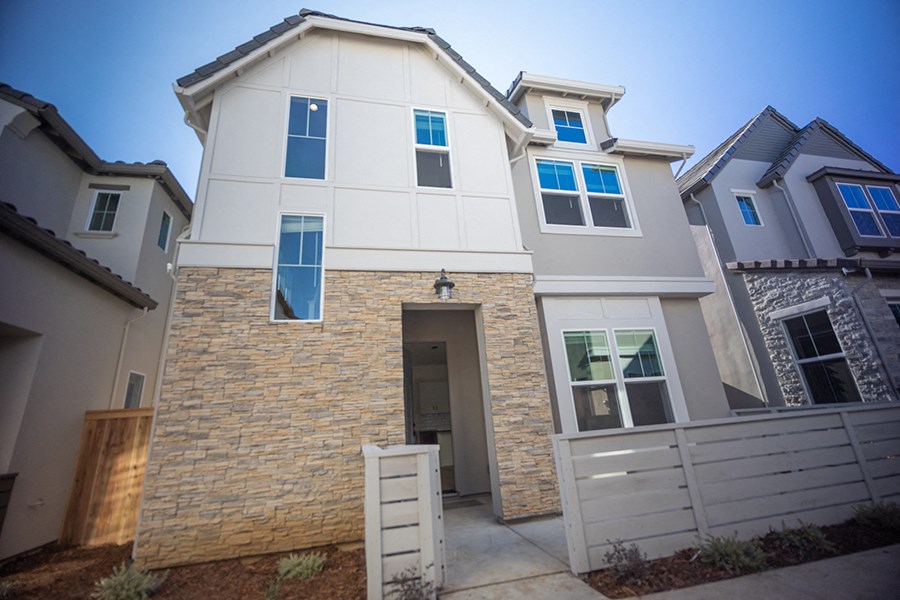 Crocker Village home exterior with front patio