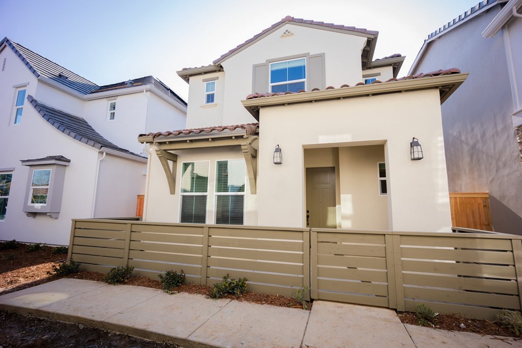 Crocker Village home exterior with front patio