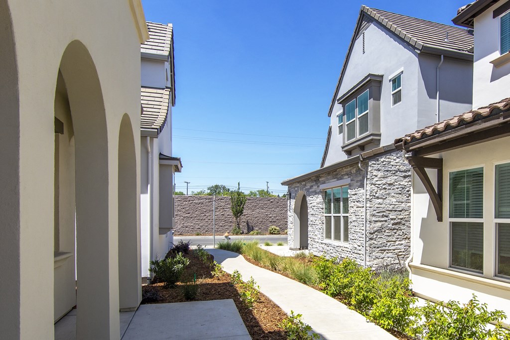 Crocker Village home exterior with front patio